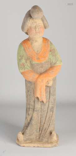 Chinese terracotta figure, H 44.5 cm.