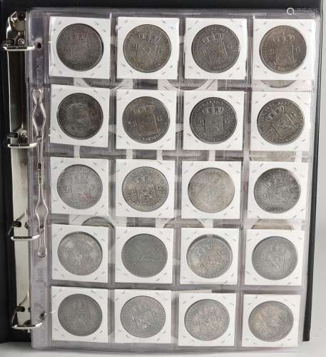 Collection album with 31 various coins