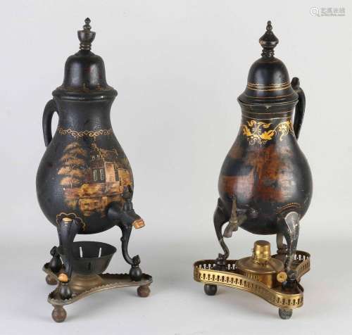 Two antique tap jugs