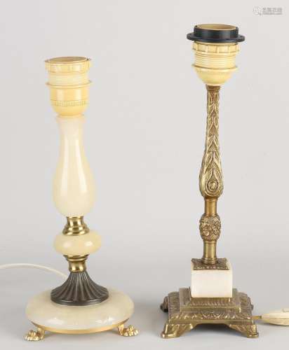 Two Italian table lamps