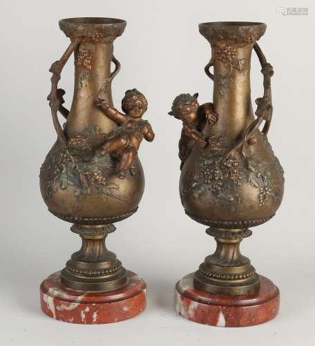 Two French show vases