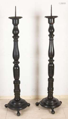 Set large pen candlesticks