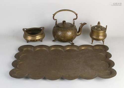 4-piece Eastern tea set