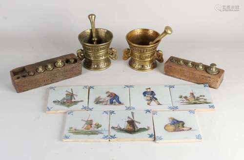 Lot various, Tiles, mortars etc.