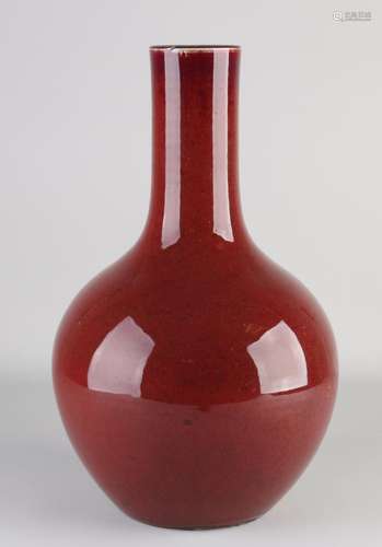 Chinese Sang de Boeuf vase, H 40 cm.