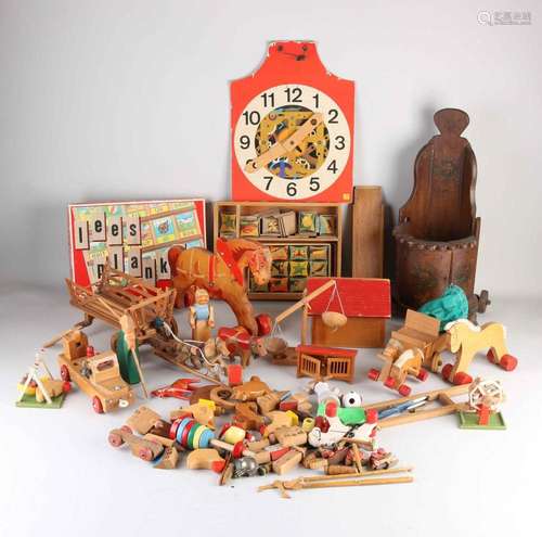 Lot of wooden toys