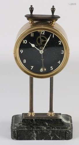 Antique French rack and pinion clock, 1920