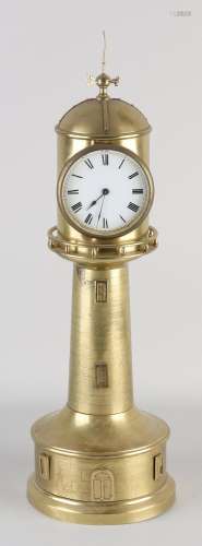 Antique French lighthouse mantel clock, 1900