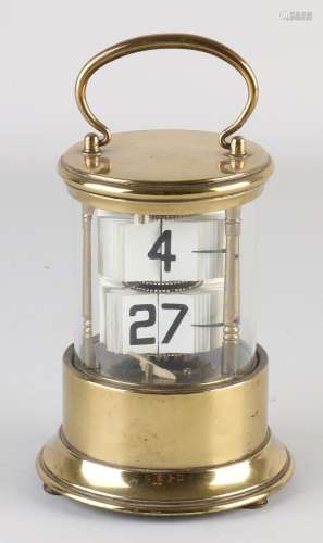 Antique calendar clock, H 14 cm.