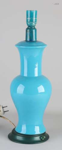 Chinese porcelain lamp base, H 49 cm.