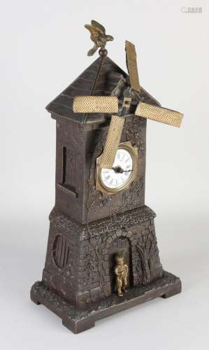 Antique French alarm clock with automatic, 1900