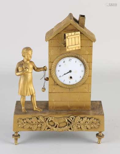 French miniature mantel clock, 1820