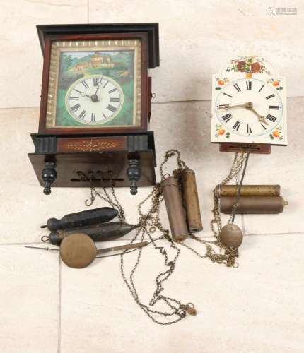 Two antique German wall clocks