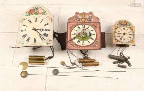 Three antique Schwarzwalder clocks