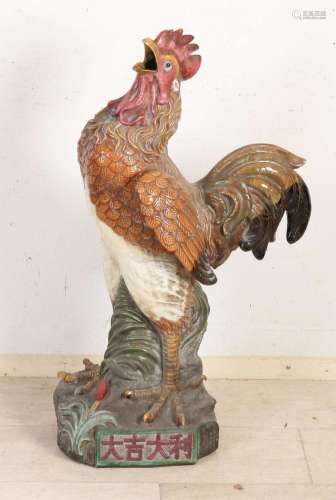 Large Japanese/Chinese rooster, H 95 cm.