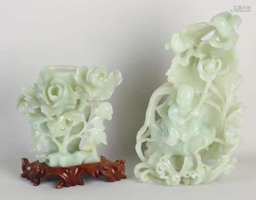Two ancient Chinese jade objects