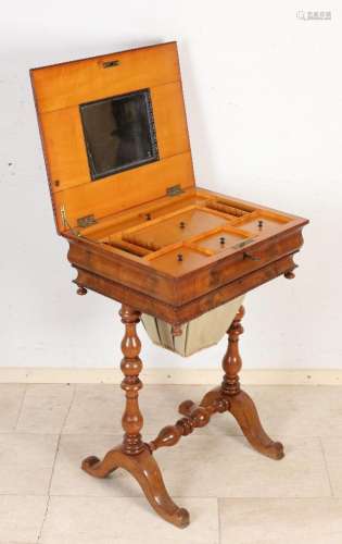 Mahogany sewing table, 1850