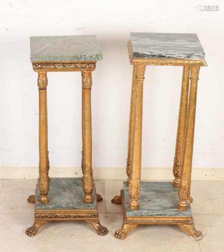 Two console tables