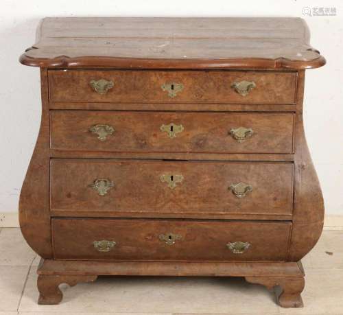 burrnut chest of drawers