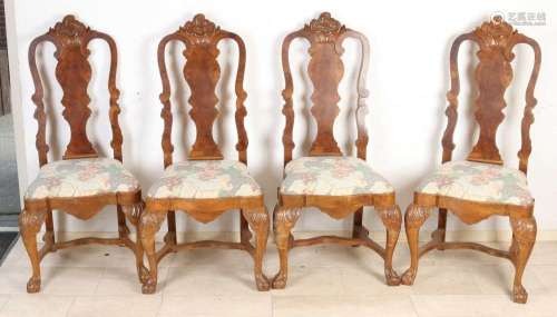 Four antique chairs (Chippendale style)