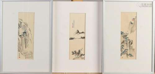 Three old Japanese woodcuts