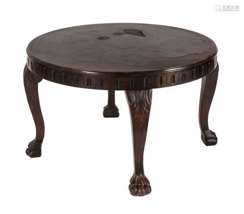 Table with claw feet