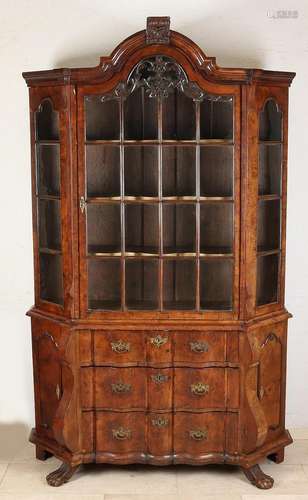 burr nuts display cabinet