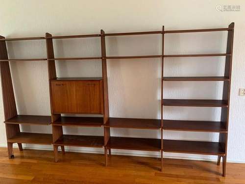 Hardwood 1960s design bookcase