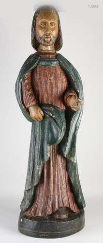 18th Century Sacred Figure, H 88 cm.