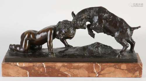 Antique bronze sculpture by Georg Kemper, 1910