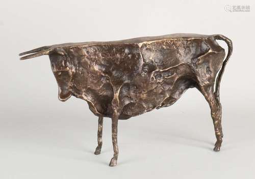 Bronze bull after Picasso