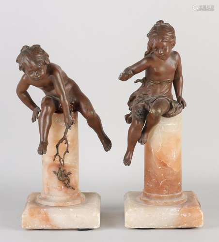 Two antique figures