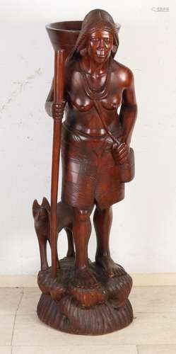 Indonesian wood carving, H 127 cm.