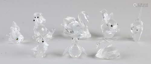 8x Swarovski figures