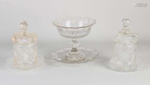 Three parts antique crystal