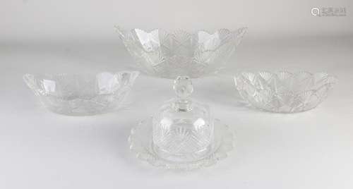 Four parts antique crystal