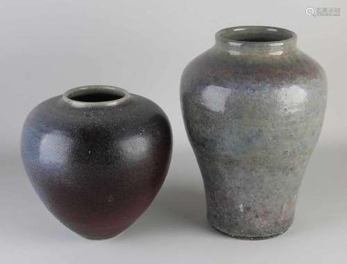 Two Dutch vases