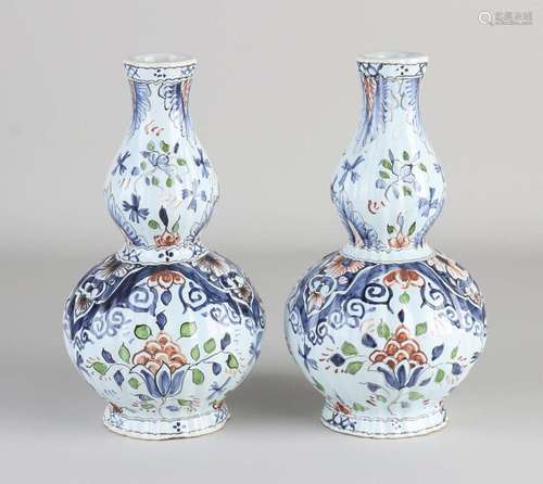 Two antique vases, H 21 cm.