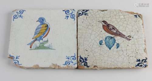 Two 18th century Dutch tiles