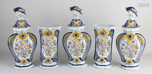 5-Piece Delft cabinet set