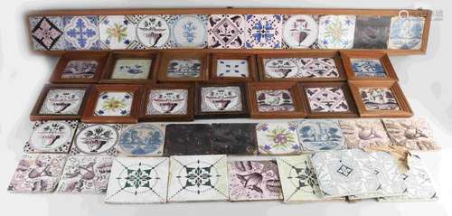 Various antique tiles