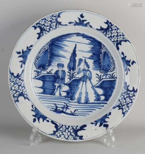 Delft dish Ø 35 cm.