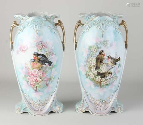 Two porcelain vases