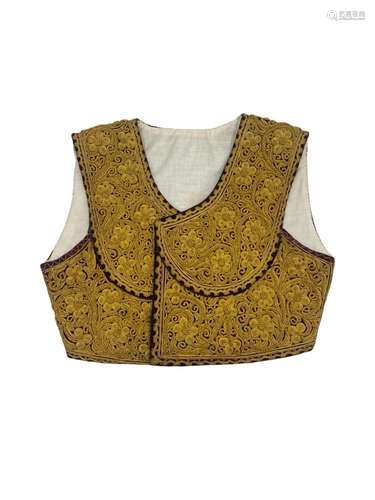 A gold embroidery vest. North Epirus