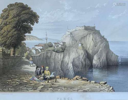 Parga, Colour lithograph, 1855