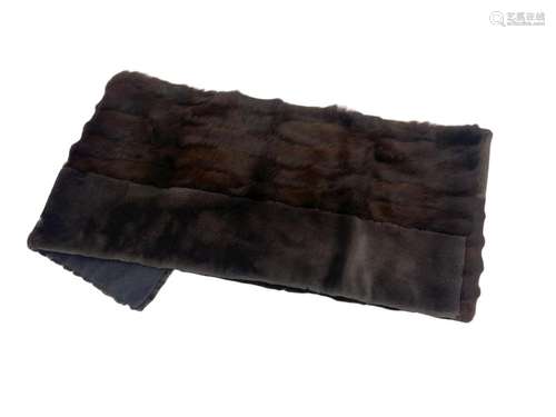 Louis Vuitton - A fur patch scarf or echarpe