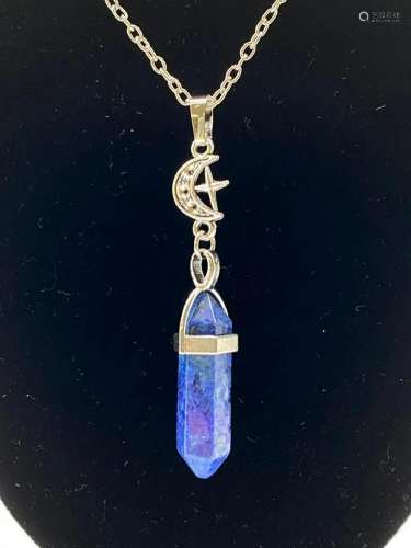 Lapis Lazuli Stone Moon Star Pendants, Chakra Reiki Healing ...