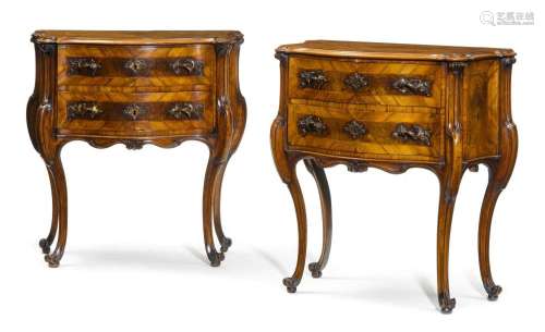PAIR OF SMALL COMMODES