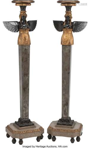 A Pair of Italian Neoclassical Torchieres