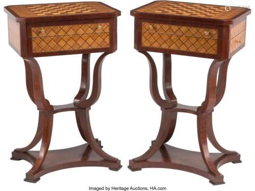 A Pair of Italian Neoclassical-Style Parquetry I